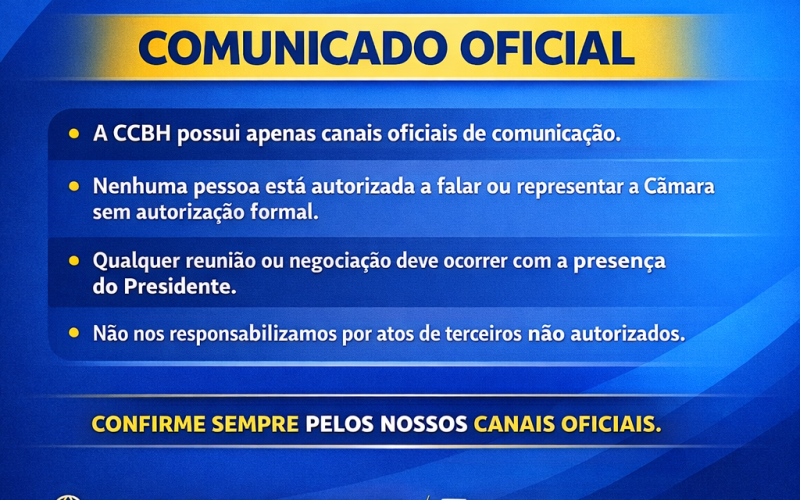 COMUCICADO OFICIAL DE CCBH